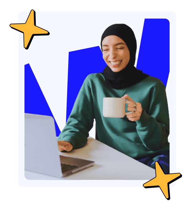 Student with certificate